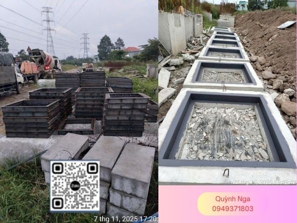 Khuôn đà hầm tại dự án Long An