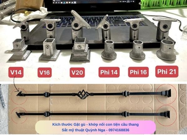 Kích thước cấc loại Gật Gù cho Lan can sắt Kích thước cấc loại Gật Gù cho Lan can sắt