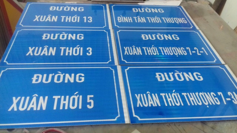 Kích thước biển báo tên đường 30x50cm