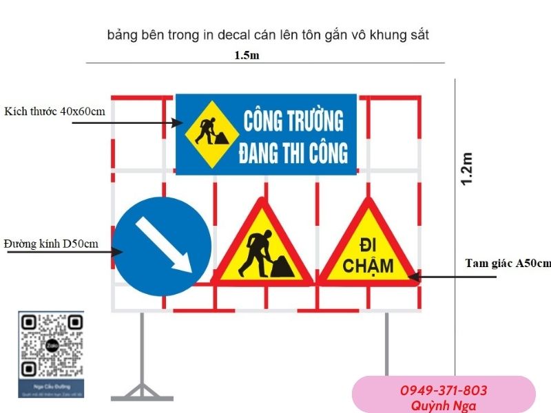 Kích thước hàng rào di động