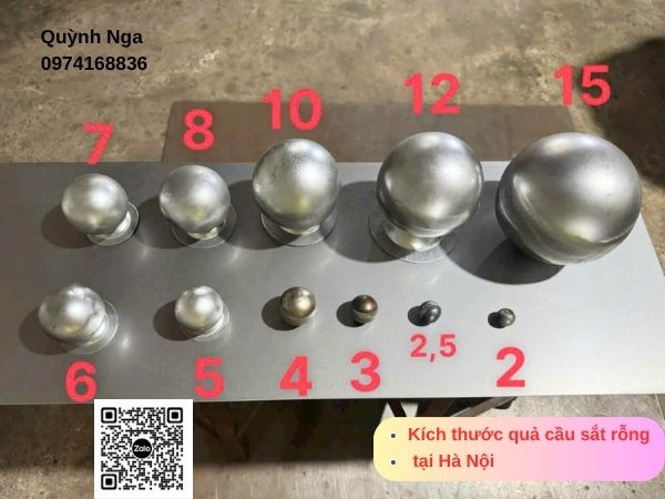 Quả cầu sắt tại Hà Nội