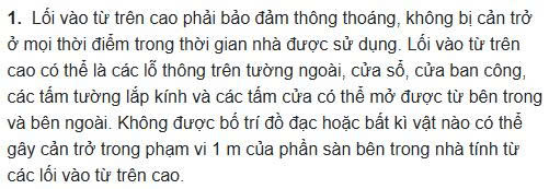 Lối vào trên cao
