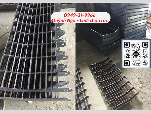 Gia công lưới chắn rác bằng thép mạ kẽm