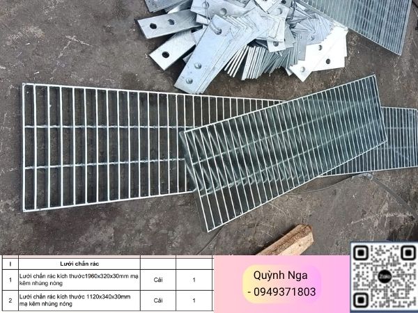 Lưới chắn rác - tấm grating tại dự án Quận 7