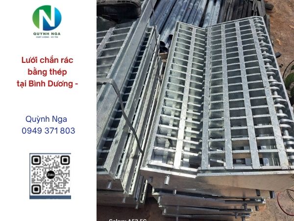 Lưới chắn rác bằng thép sau khi mạ kẽm
