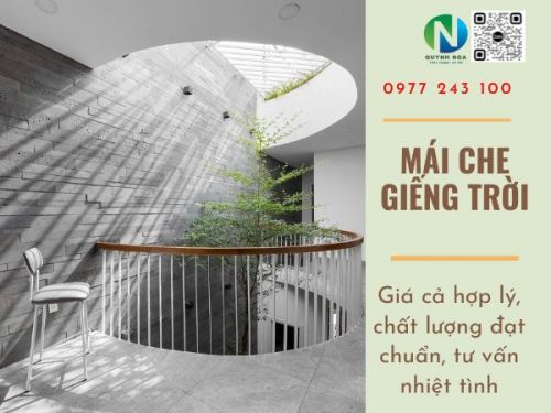 Thi Công Mái Che Giếng Trời Tại Hồ Chí Minh