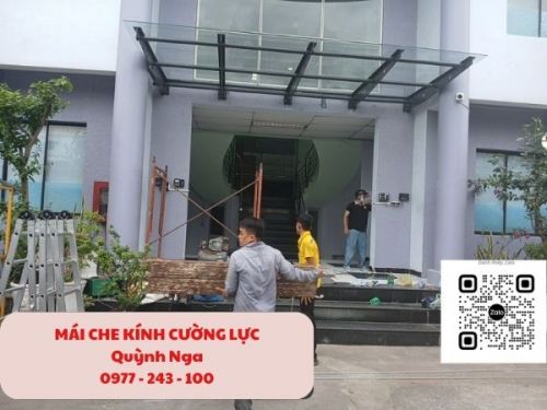 Thi Công Mái Che Kính Cường Lực Tại Quận 12 - Quy Trình Và Báo Gía