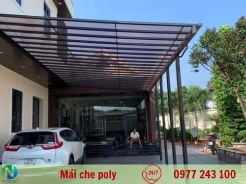 Mẫu Mái Nhựa Đẹp - Mái Che Poly Lấy Sáng Mới Nhất