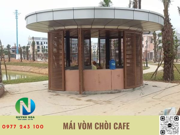 thi công mái vòm chòi cafe