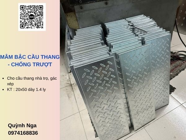 Mâm Bậc Cầu Thang Chống Trượt: Gia Công Dập Sẵn, Giá Xưởng Cho Thợ Cơ Khí
