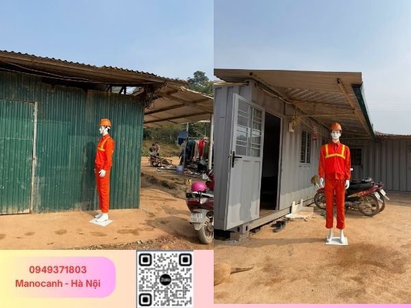 Hình ảnh manocanh Bảo hộ Lao động tại Công trường