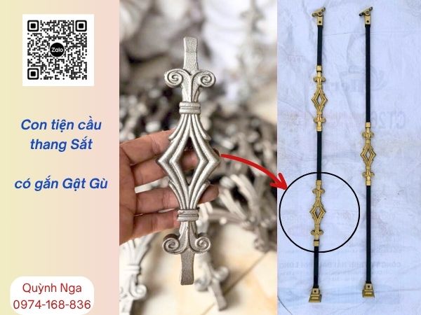 Mẫu con tiện cầu thang sắt năm 2025