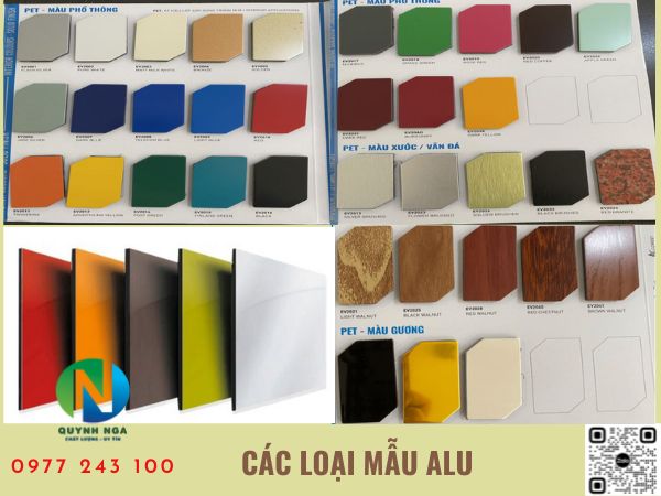 Các mẫu tấm alu