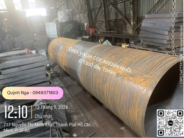 Ống vách D1300 dày 10ly tại dự Án Di Linh, Lâm Đồng