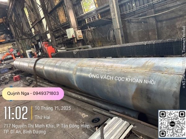 Ống vách khoan nhồi D1300 tại xưởng Quỳnh Nga