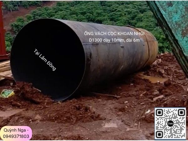 Ống vách D1300 tại dự án Lâm Đồng