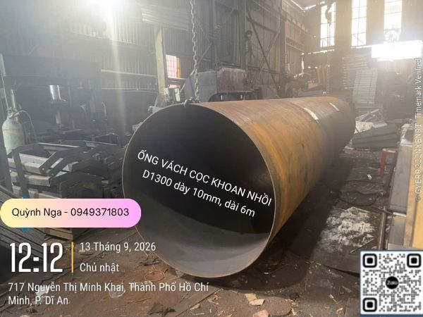 Ống vách cọc khoan nhồi dài 6m