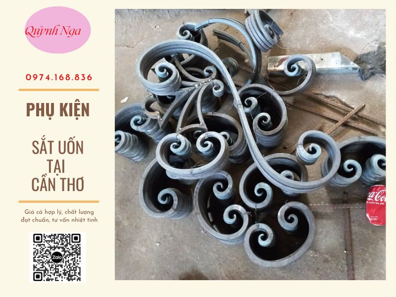 Phụ kiện sắt uốn mỹ thuật tại Cần Thơ