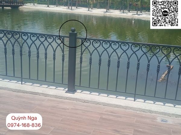 Quả cầu lan can sắt - Phụ kiện trang trí sắt cho hạng mục lan can