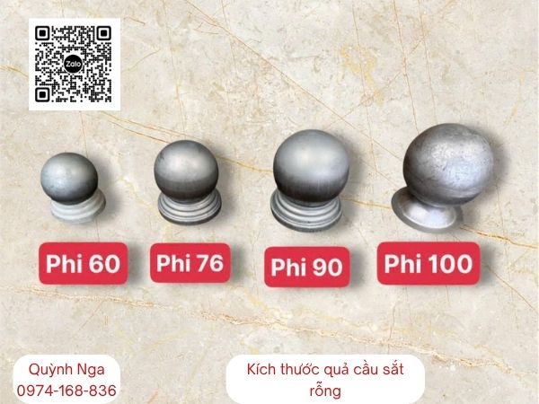 Quả cầu sắt phi 90