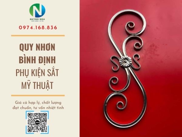  Phụ Kiện Sắt Mỹ Thuật, Chông Sắt Hàng Rào Tại Quy Nhơn, Bình Định