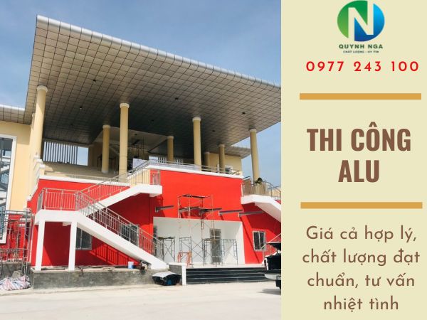 Thi công mái sảnh alu nhà thi đấu tại Vũng Tàu