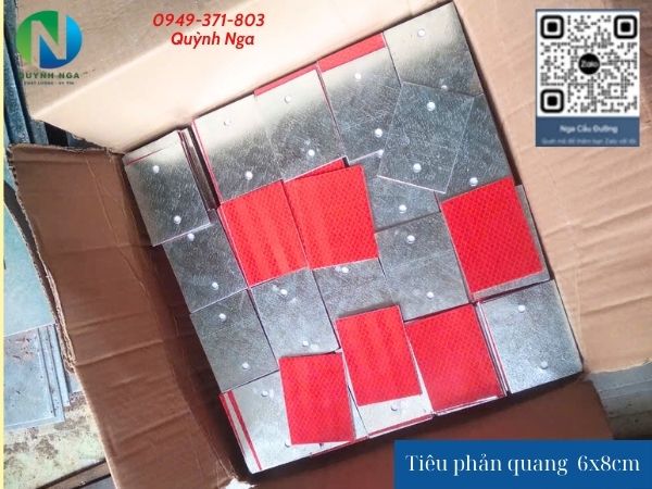 Tiêu phản quang kích thước 6x8cm - Công trình Hồng Ngự Đồng Tháp