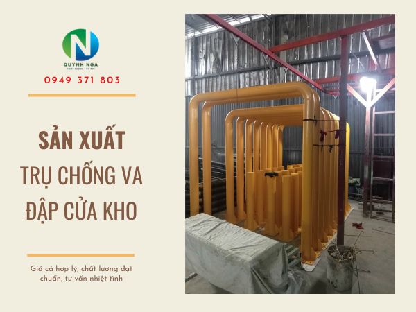 Trụ chống va đập cửa kho tại Quỳnh Nga