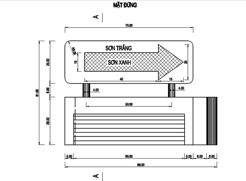 Bản vẽ trụ đảo giao thông di động vòng xuyến