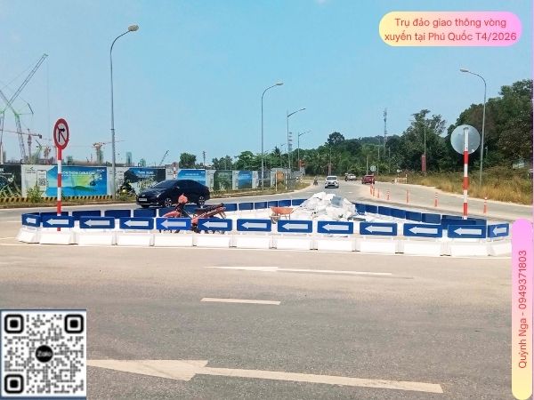 Quỳnh Nga cung cấp trụ đảo giao thông tại Phú Quốc - T4/2026