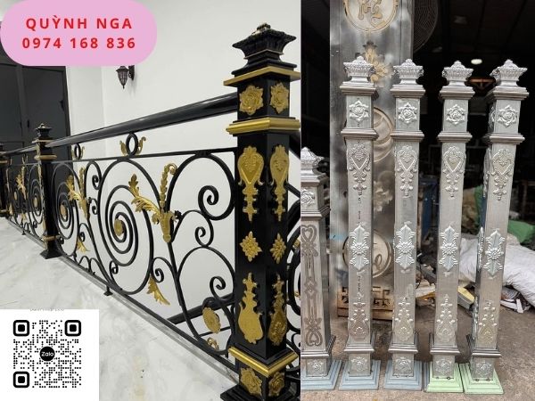 Trụ đề ba cầu thang sắt Trụ đề ba cầu thang sắt