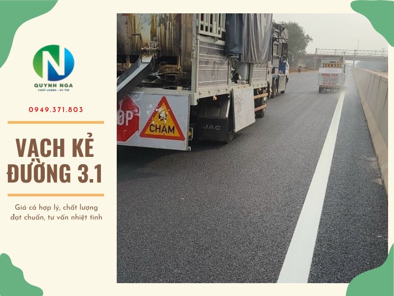 Vạch 3.1 Kích Thước và Ý nghĩa Vạch kẻ đường mép vỉa hè