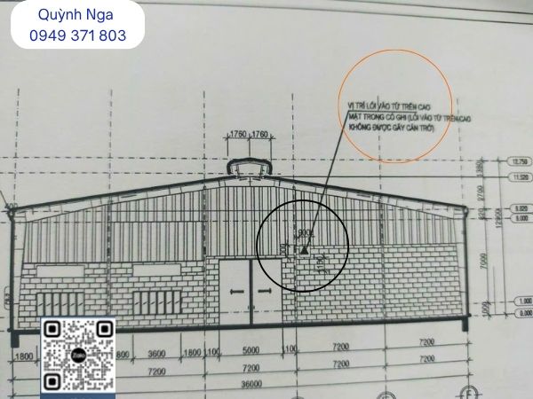 Vị trí lắp đặt biển báo Lối vào trên cao