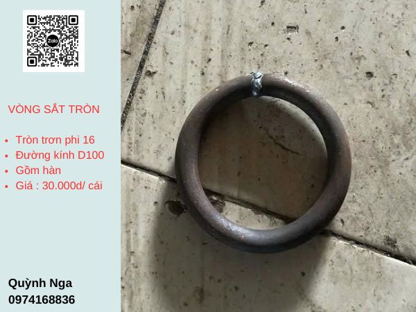 Vòng sắt tròn phi 16