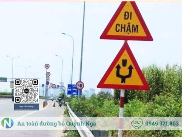 Biển báo w246 trong thực tế